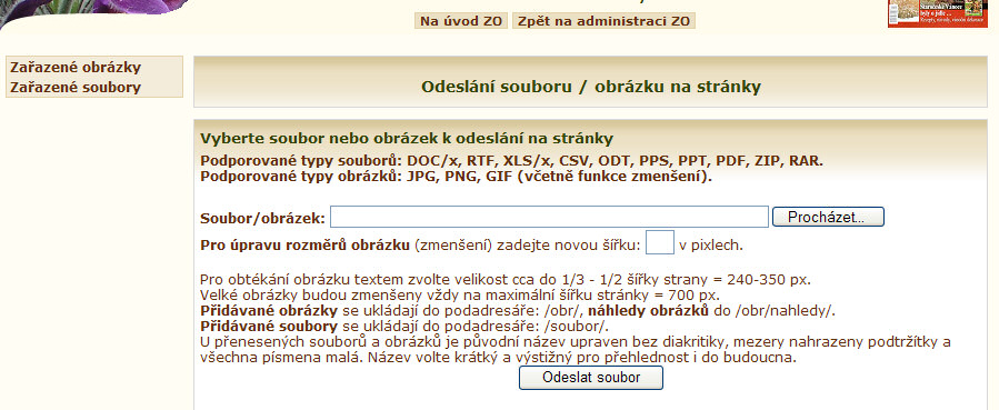 odesln obrzku